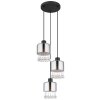 Globo HENDRY Pendant Light black, 3-light sources