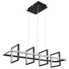 Globo WOLFHARD Pendant Light LED black, 1-light source, Remote control