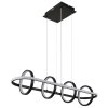 Globo WOLFHARD Pendant Light LED black, 1-light source, Remote control