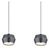 Globo MARTHY Pendant Light LED grey, 4-light sources