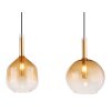 Globo LOPUSA Pendant Light brass, black, 4-light sources