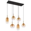 Globo LOPUSA Pendant Light brass, black, 6-light sources