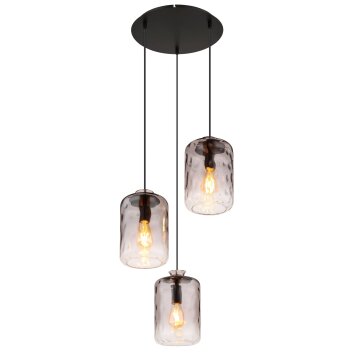 Globo DARINA Pendant Light black, 3-light sources