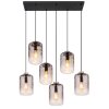 Globo DARINA Pendant Light black, 6-light sources