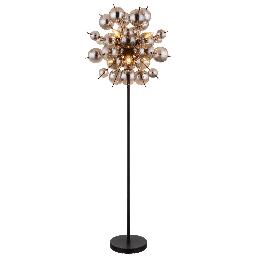 Globo UDO Floor Lamp black, 6-light sources
