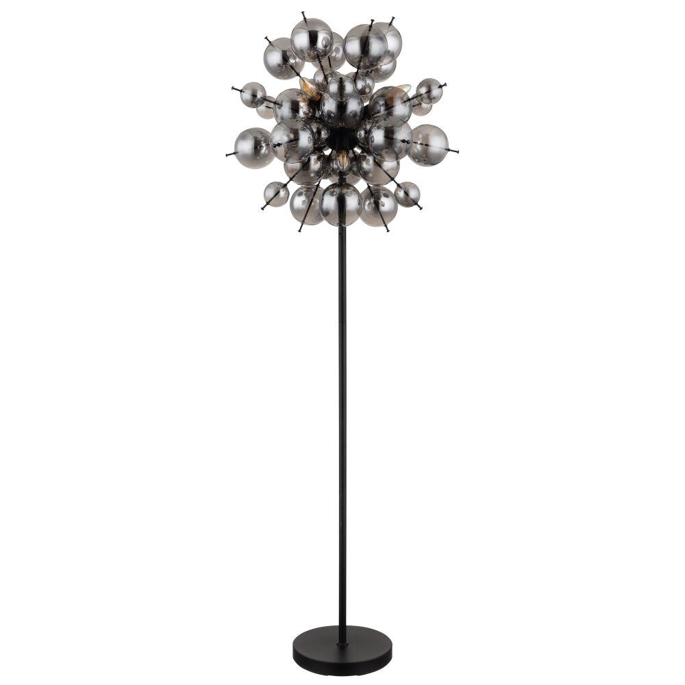 Globo UDO Floor Lamp black, 6-light sources