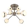 Globo UNTSY Ceiling Light LED chrome, titanium, 1-light source, Remote control