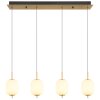 Globo EWALD Pendant Light LED brass, 4-light sources