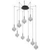 Globo AIDA Pendant Light LED black, 9-light sources