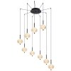 Globo AIDA Pendant Light LED black, 9-light sources