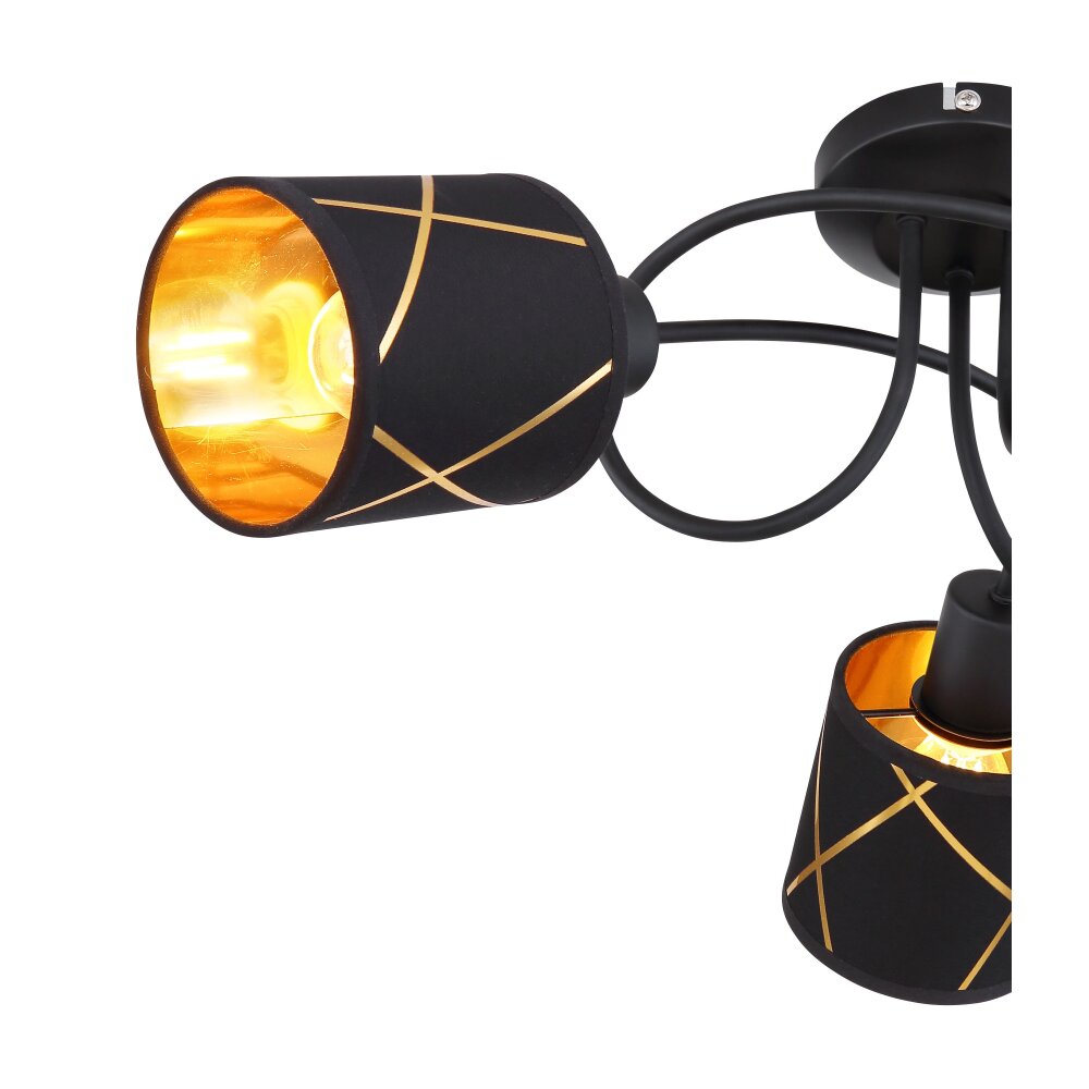 Globo BEMMO Ceiling Light black, 3-light sources