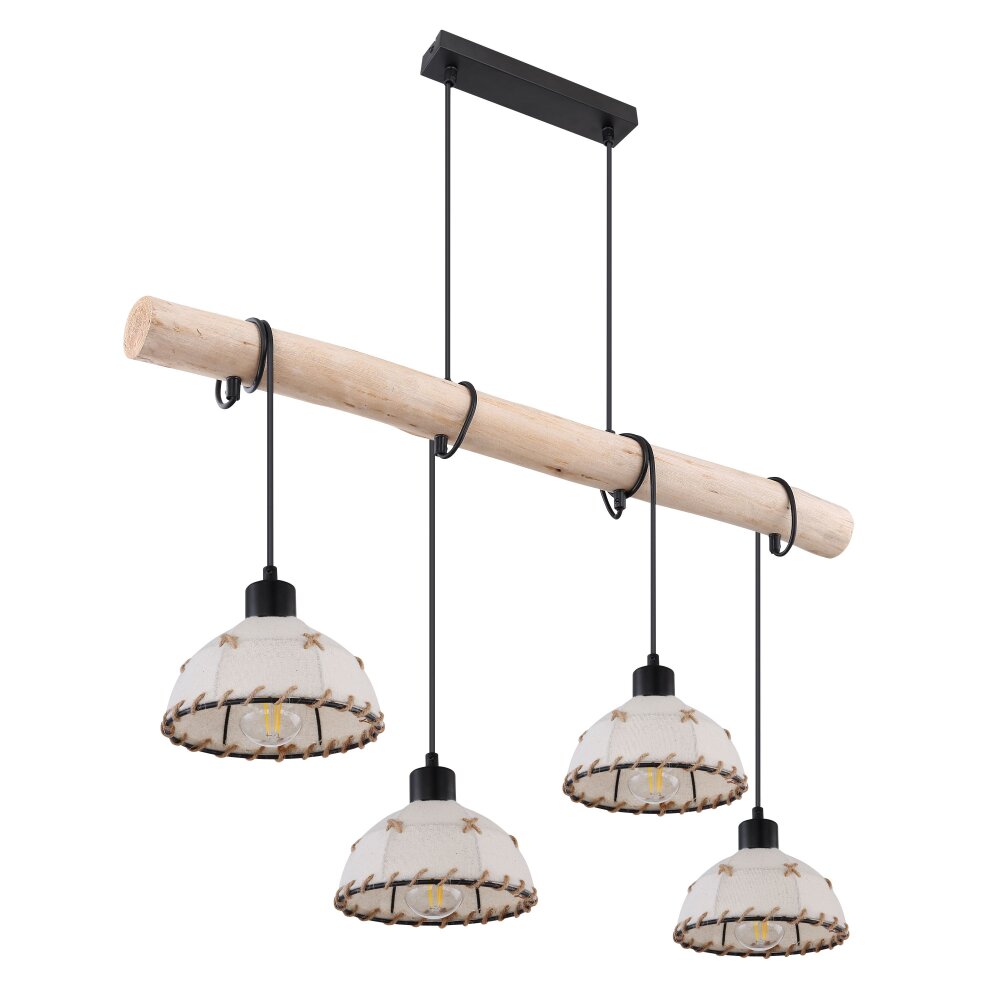 Globo REX Pendant Light black, 4-light sources