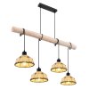 Globo REX Pendant Light black, 4-light sources