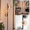 Remaisnil Floor Lamp - glass 12 cm black, 3-light sources