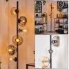 Gastor Floor Lamp - glass 15 cm Amber, clear, Smoke-coloured, 6-light sources