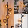 Gastor Floor Lamp - glass 15 cm Amber, clear, Smoke-coloured, 6-light sources