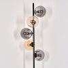 Gastor Floor Lamp - glass 15 cm Amber, Smoke-coloured, 5-light sources