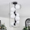 Chehalis Ceiling Light - glass 12 cm white, 8-light sources