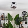 Ripoll Ceiling Light - glass 25 cm chrome, clear, 1-light source