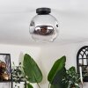 Ripoll Ceiling Light - glass 25 cm chrome, clear, 1-light source