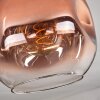 Ripoll Ceiling Light - glass 25 cm clear, coppery, 1-light source