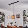 Lauden Pendant Light - glass 25 cm Amber, chrome, clear, 3-light sources