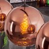 Koyoto Pendant Light - glass 30 cm coppery, 3-light sources