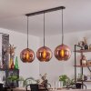 Koyoto Pendant Light - glass 30 cm coppery, 3-light sources