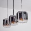 Lauden Pendant Light - glass 25 cm chrome, clear, 3-light sources