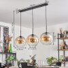 Koyotot Pendant Light - glass 30 cm Amber, clear, 3-light sources