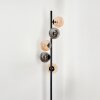 Remaisnil Floor Lamp - glass 10 cm, 12 cm Amber, Smoke-coloured, 5-light sources