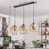 Ripoll Pendant Light - glass 30 cm black, 3-light sources