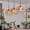 Ripoll Pendant Light - glass 30 cm black, 3-light sources