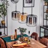 Lauden Pendant Light - glass 25 cm Amber, clear, Smoke-coloured, 3-light sources