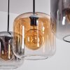 Lauden Pendant Light - glass 25 cm Amber, clear, Smoke-coloured, 3-light sources