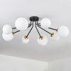 Chehalis Ceiling Light - glass 12 cm, 15 cm gold, black, 8-light sources