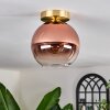 Koyoto Ceiling Light - glass 20 cm gold, black, 1-light source