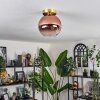 Koyoto Ceiling Light - glass 20 cm gold, black, 1-light source