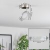 Sarnadinha Ceiling Light LED matt nickel, 1-light source