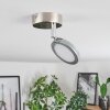 Sarnadinha Ceiling Light LED matt nickel, 1-light source