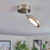 Sarnadinha Ceiling Light LED matt nickel, 1-light source