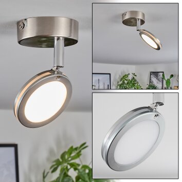 Sarnadinha Ceiling Light LED matt nickel, 1-light source