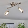 Sarnadinha ceiling light LED matt nickel, 2-light sources