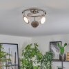 Sarnadinha ceiling light LED matt nickel, 3-light sources