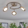 Sarnadinha ceiling light LED matt nickel, 3-light sources