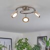 Sarnadinha ceiling light LED matt nickel, 3-light sources