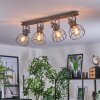 Bitterroot ceiling light grey, Ecru, 4-light sources