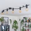 Hukamaa ceiling light black, 6-light sources