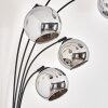 Koyoto floor lamp chrome, 5-light sources