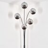 Koyoto floor lamp chrome, 5-light sources